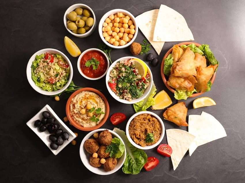 almoço, comida, cozinha, prato, ingrediente, superalimento, comida árabe papel de parede HD