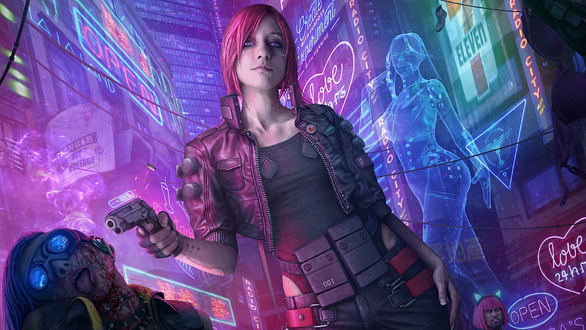 Cyberpunk 2077 Girl Character Art, ciberpunk game girl HD wallpaper