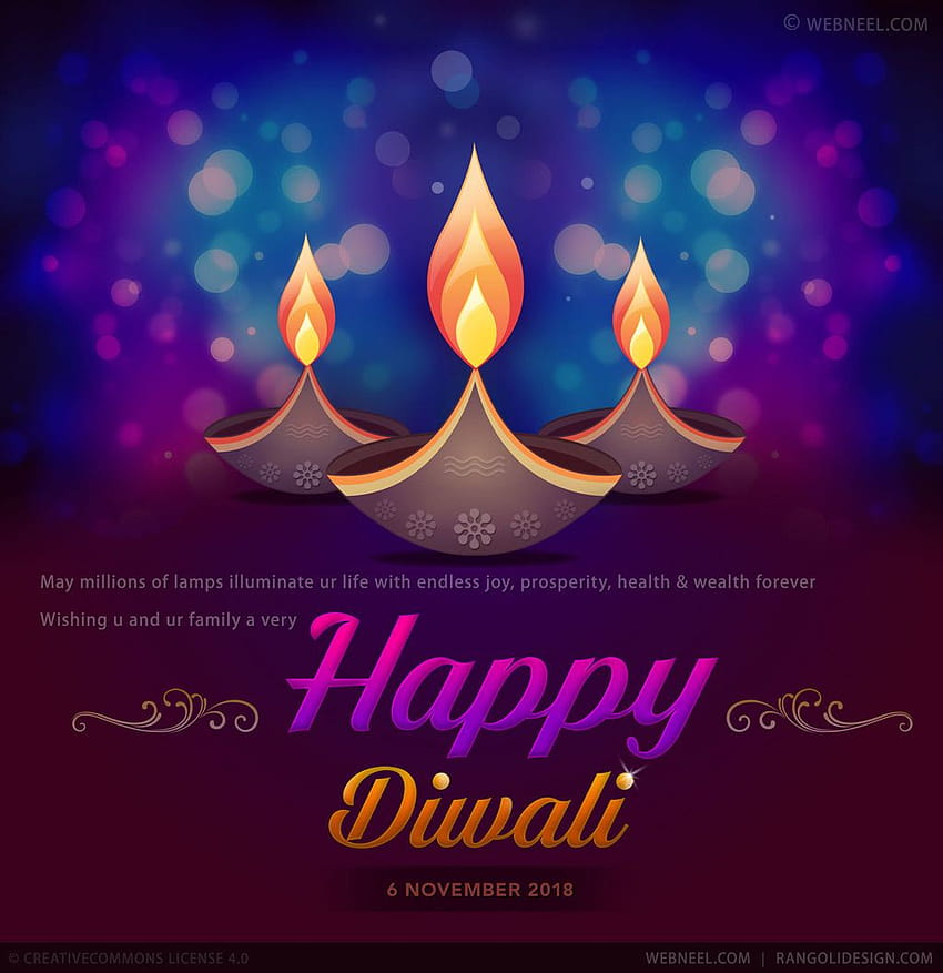 50 schöne Diwali-Grußkarten Design und glückliche Diwali-Wünsche HD-Handy-Hintergrundbild
