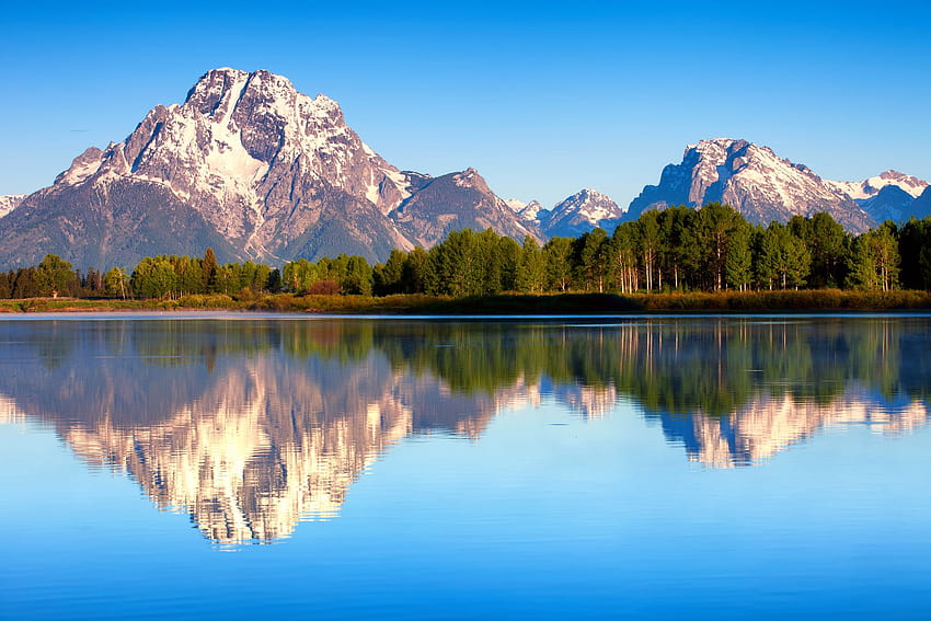 USA Wyoming Grand Teton National Park Mount Moran Lake Jackson 자연 [2048x1365] for your , Mobile & Tablet HD 월페이퍼