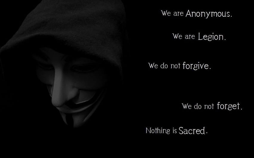 Anonymous, hacker mask HD wallpaper
