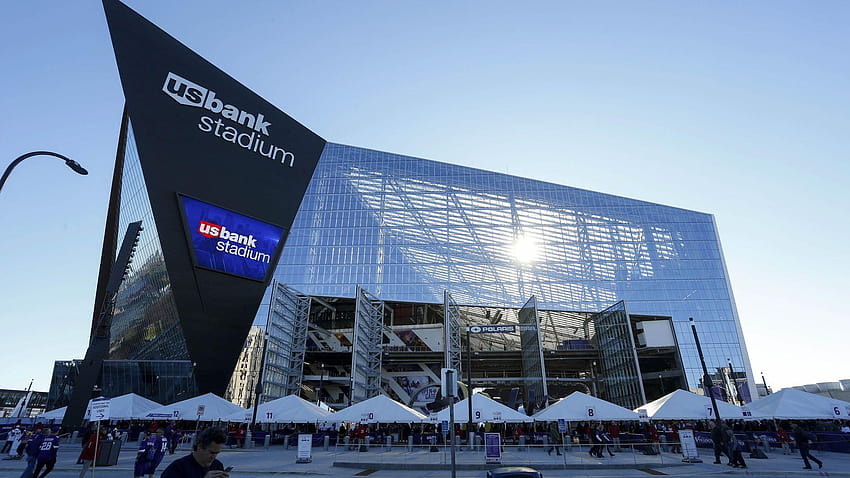 Minnesota Vikings zajmuje 30. miejsce wśród najcenniejszych sportów na świecie, stadion US Bank Tapeta HD