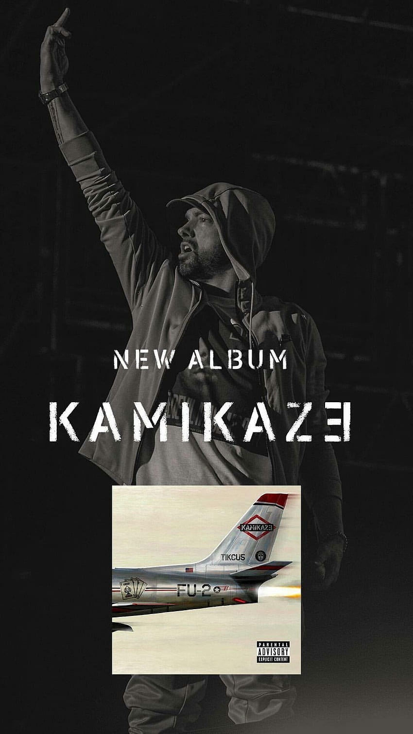 Eminem's record breaking surprise album release, Kamikaze took the, eminem kamikaze HD phone wallpaper