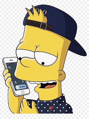 Bart hypebeast, louis vuitton, bape, off white, yeezy, rolex, art, drawing,  simpsons, HD phone wallpaper