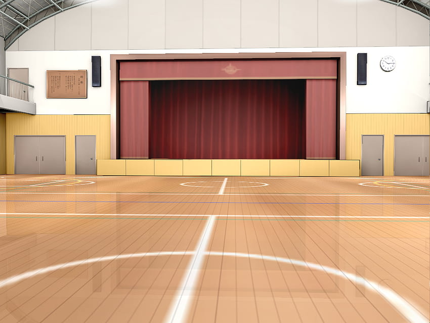 MMD HQ School Gym stage by saler1, volleyball court anime HD wallpaper |  Pxfuel