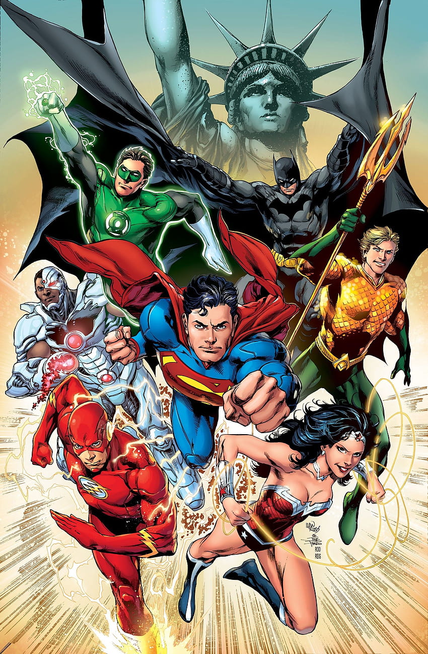 Justice League , Komik, HQ Justice League, liga keadilan untuk seluler wallpaper ponsel HD