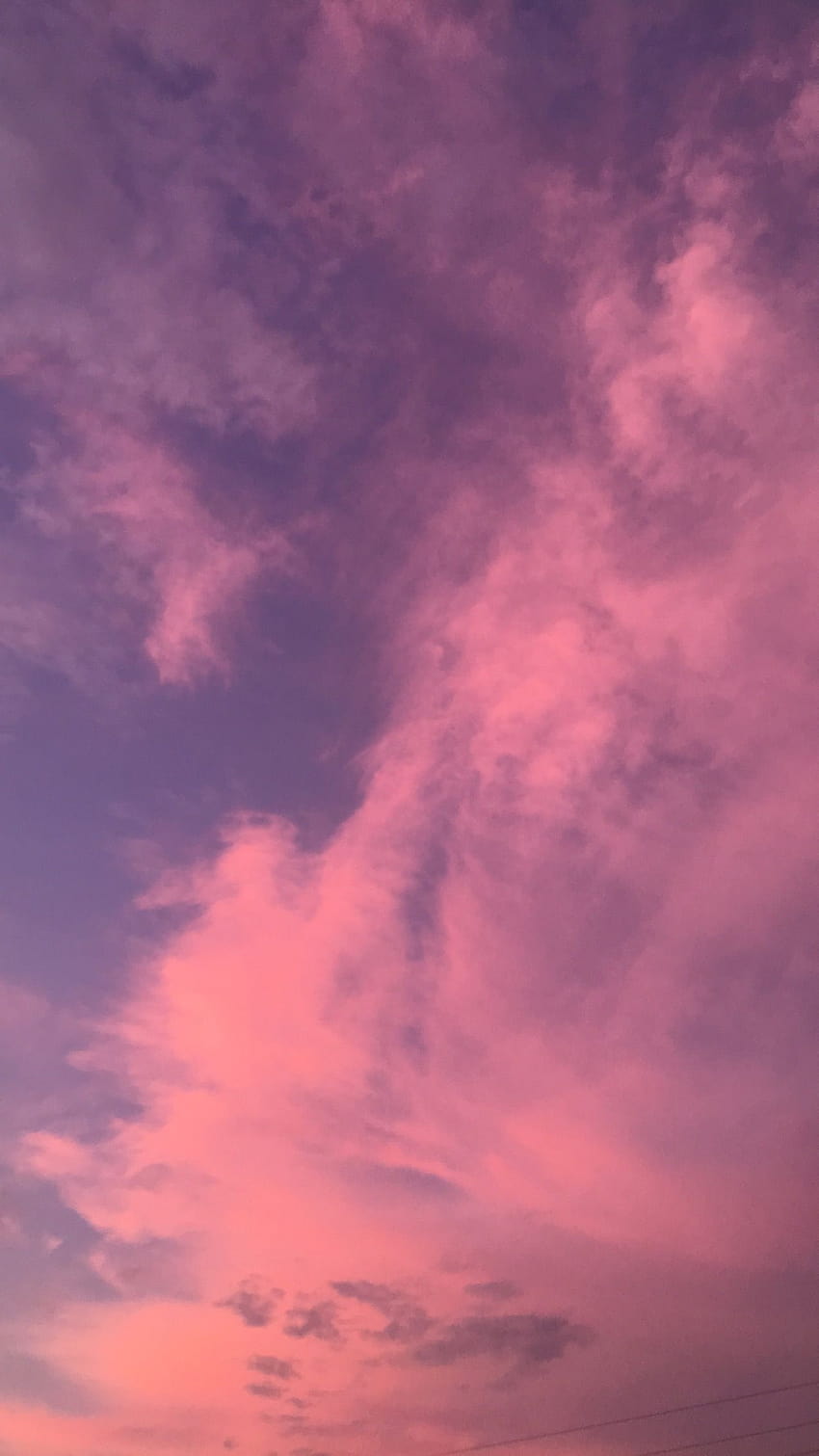 핑크 퍼플 구름 아이폰 HD 전화 배경 화면