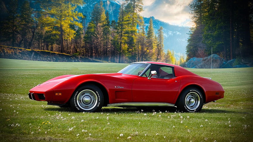 Vintage Corvette, Classic Corvette Hd Wallpaper 