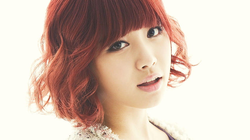 K pop, Girls Day, Kim Yura, Asian, Women, Face, Korean, Redhead HD wallpaper