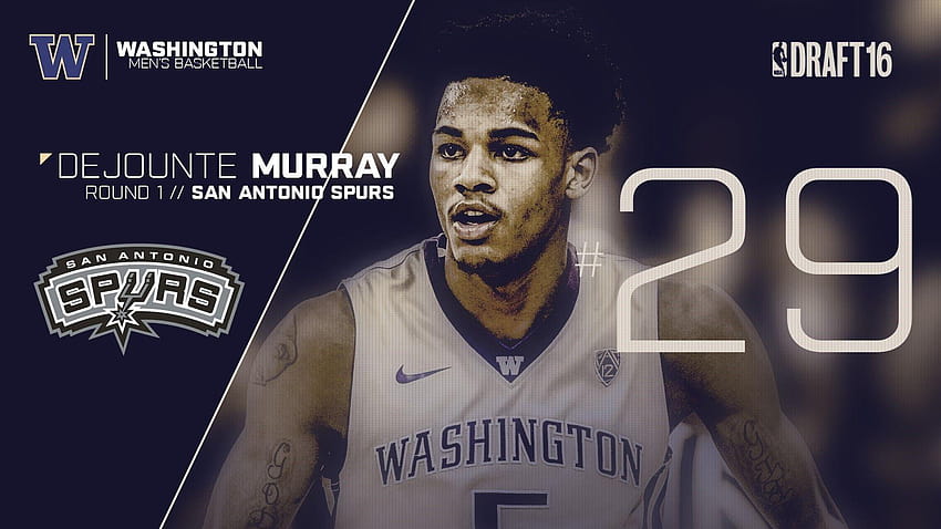 Murray Picked 29th by San Antonio Spurs in 2016 NBA Draft, dejounte murray HD wallpaper