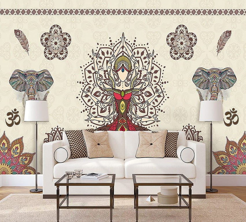 Shipping Custom Mural Elegant India Yoga Studio, moxas HD wallpaper
