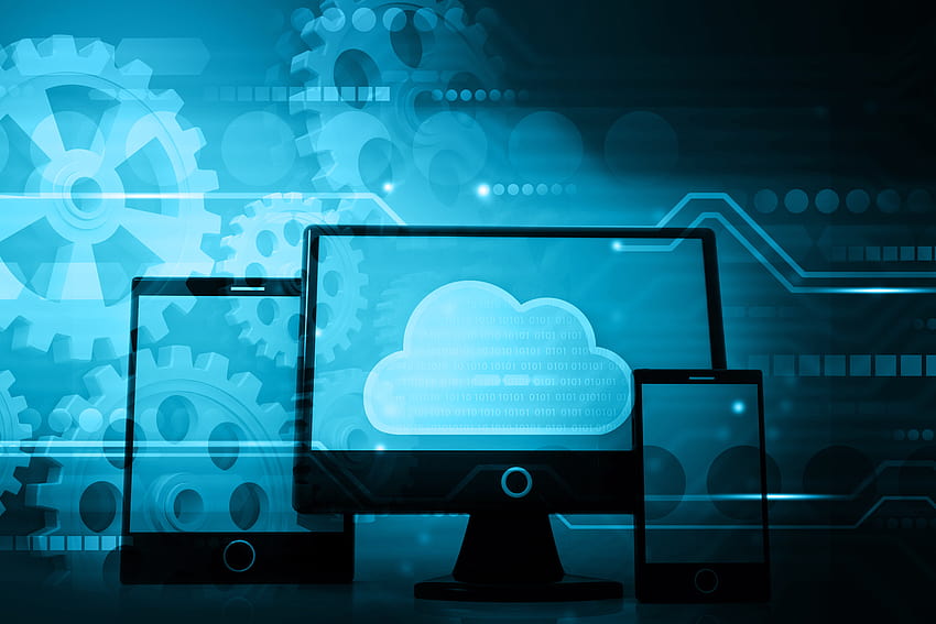 Jak Cloud Computing Application wpływa na branżę medialną, technologię chmury Tapeta HD