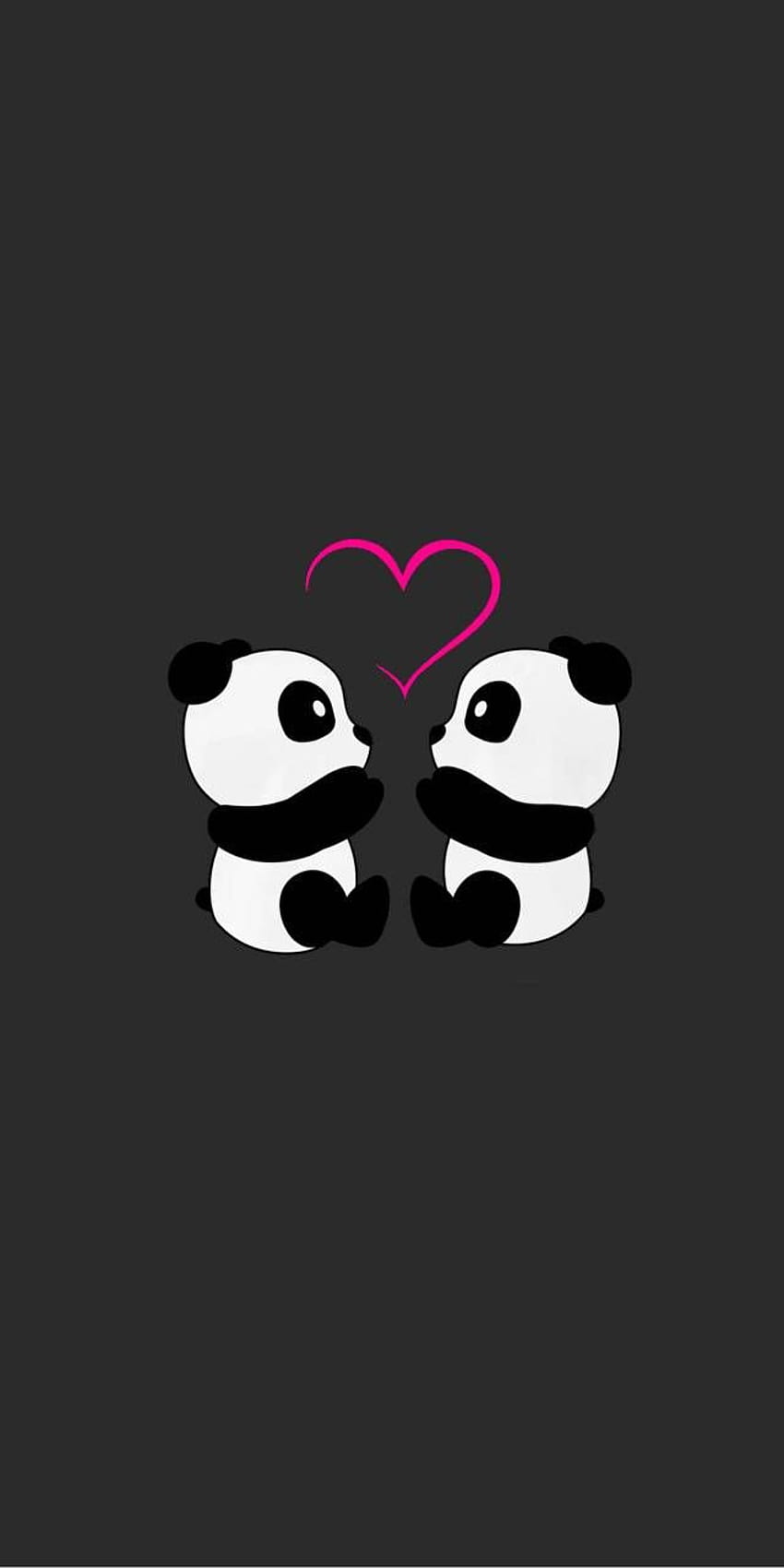 Panda Love, coppia di panda Sfondo del telefono HD