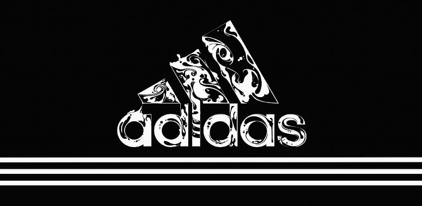 Adidas Logo White Sport, adidas brand HD wallpaper