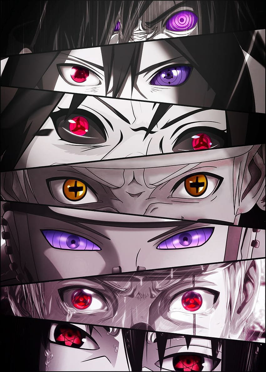 Плакат на Naruto Eyes от Undermountain, очи на Madara HD тапет за телефон