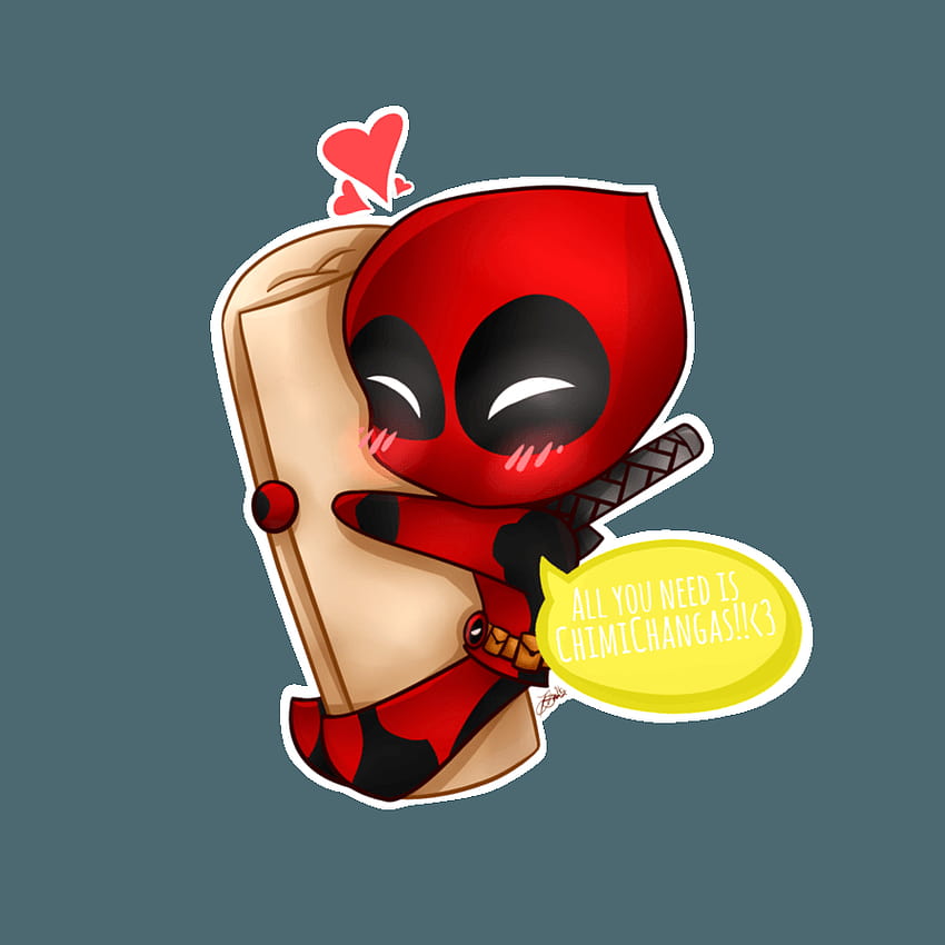 데드풀 클립 아트 chimichanga, Deadpool, chimichanga HD 전화 배경 화면