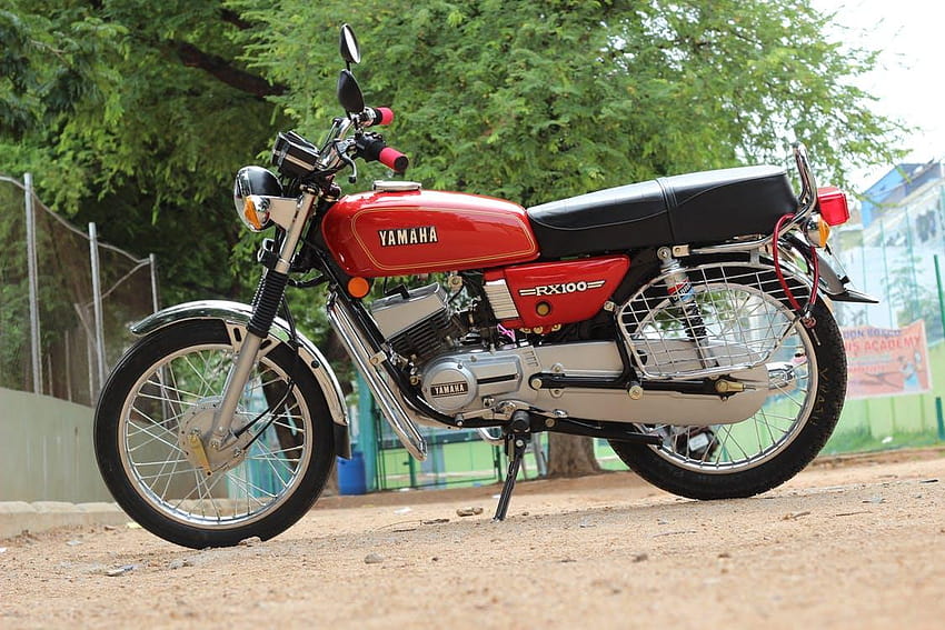 stock of 100 cc bike, yamaha, yamaha rx 100, yamaha rx100 HD wallpaper