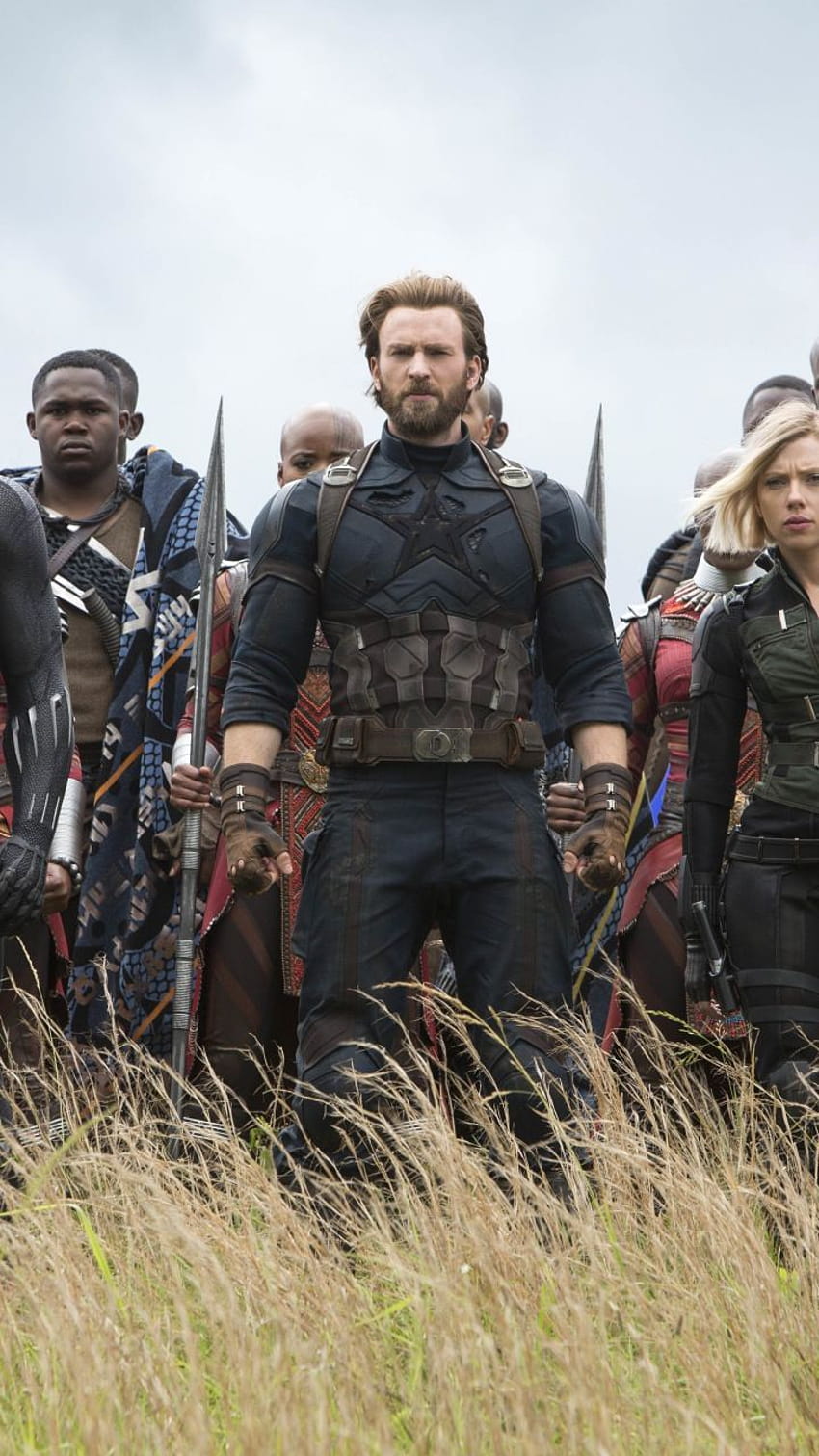 stirring, impressive, formidable Avengers: infinity war, captain america of infinity war HD phone wallpaper