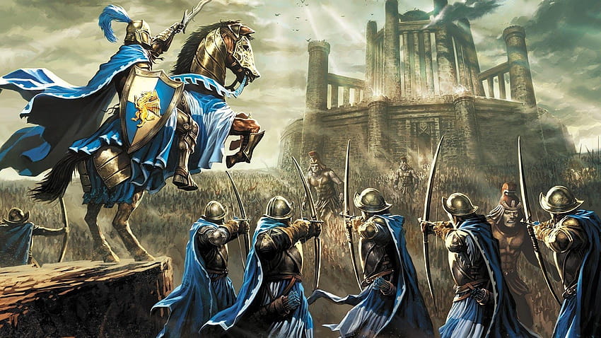 artwork fantasy art heroes of might and magic heroes of might and, knights magic HD wallpaper