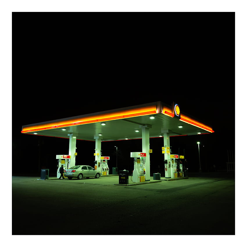 ITAP of a gas station late at night, petrol pump HD phone wallpaper | Pxfuel
