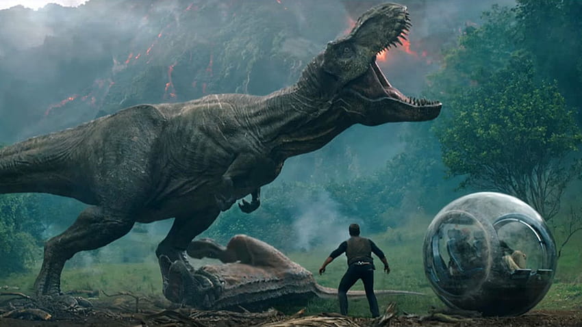 Jurassic World: Fallen Kingdom บทวิจารณ์ ยนตร์ t rex จูราสสิคพาร์ค วอลล์เปเปอร์ HD