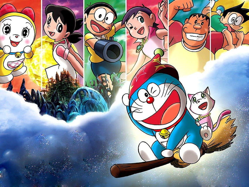 DORAEMON CARTTON CHARACTER HD WALLPAPER ON FINE ART PAPER Fine Art Print   Animation  Cartoons posters in India  Buy art film design movie  music nature and educational paintingswallpapers at Flipkartcom