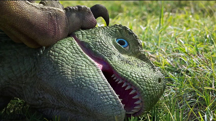 Dino King Journey to Fire Mountain Movie, Sprenkel der Tarbosaurus HD-Hintergrundbild
