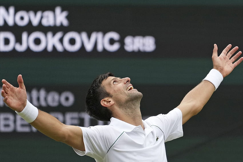 Wimbledon 2021: Sieger des Herrenfinales, Ergebnis und Twitter-Reaktion, Novak Djokovic, Wimbledon-Meister 2021 HD-Hintergrundbild