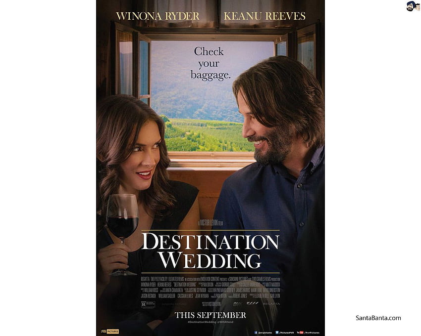 Plakat des Hollywood-Films „Destination Wedding“, Hochzeitsfilme HD-Hintergrundbild