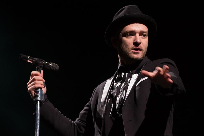 Justin Timberlake Black Hat Singing, justin timberlake 2018 HD wallpaper