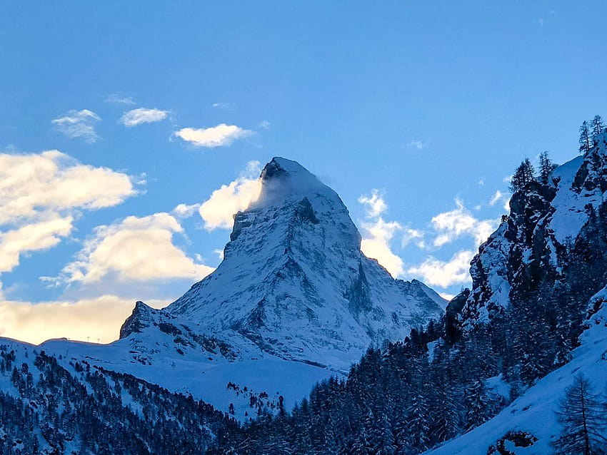 Zermatt Matterhorn Winter que Vilage HD wallpaper