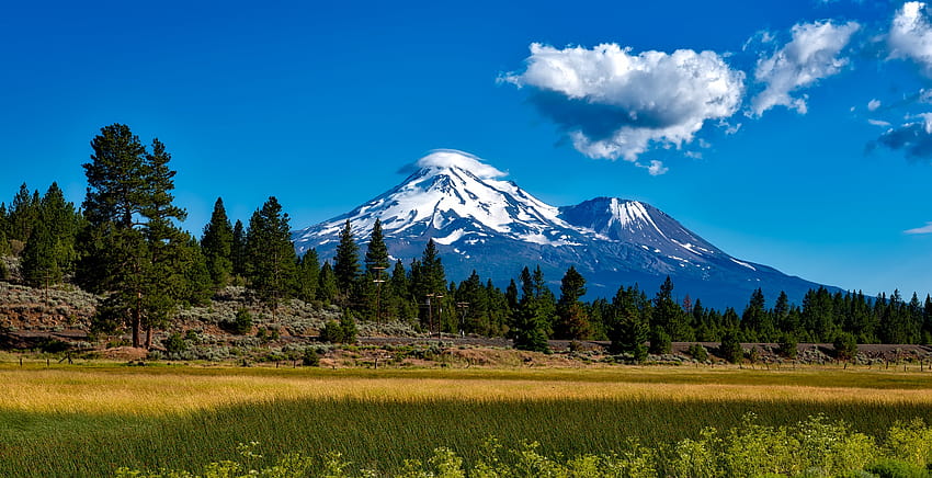 Mount Shasta, Cascade Range in Siskiyou County, California. by 12019 HD wallpaper