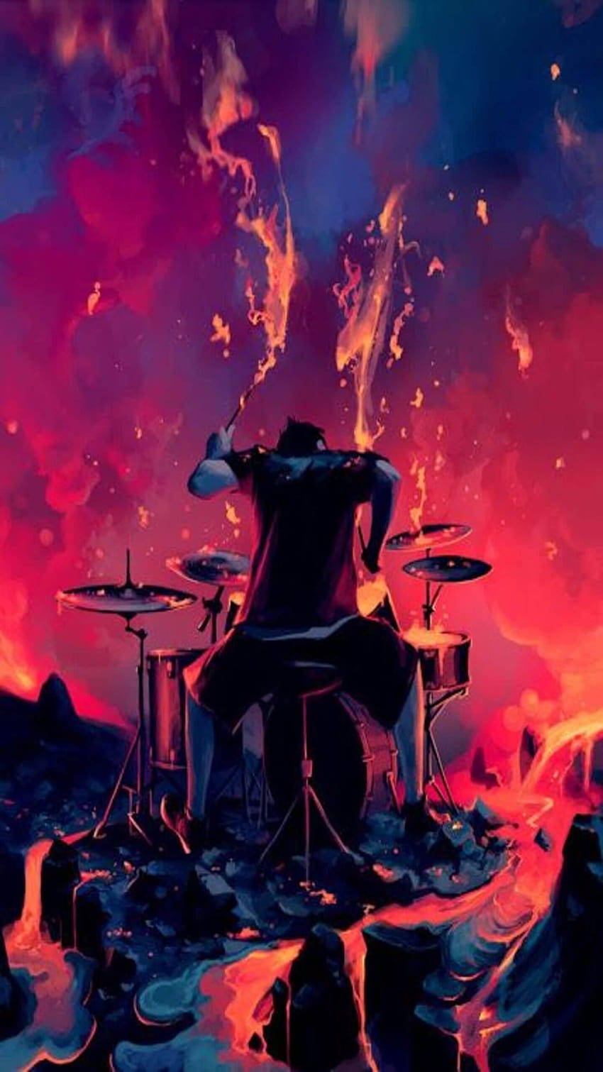 Schlagzeug, Schlagzeuger HD-Handy-Hintergrundbild
