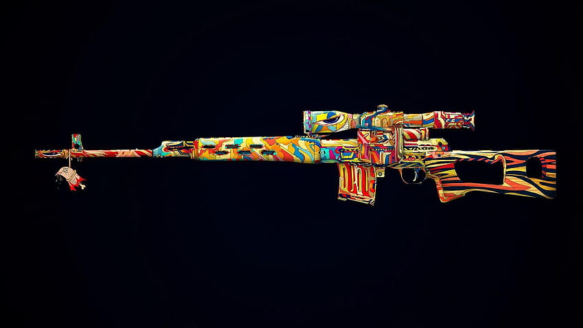 Cartoon Gun, aesthetic gun HD wallpaper