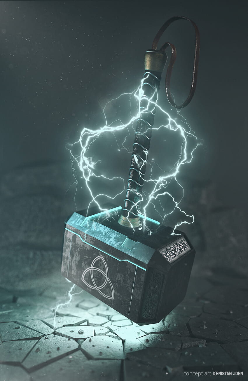 Thor Absorbing All Thunder On His Mjolnir 4K wallpaper download