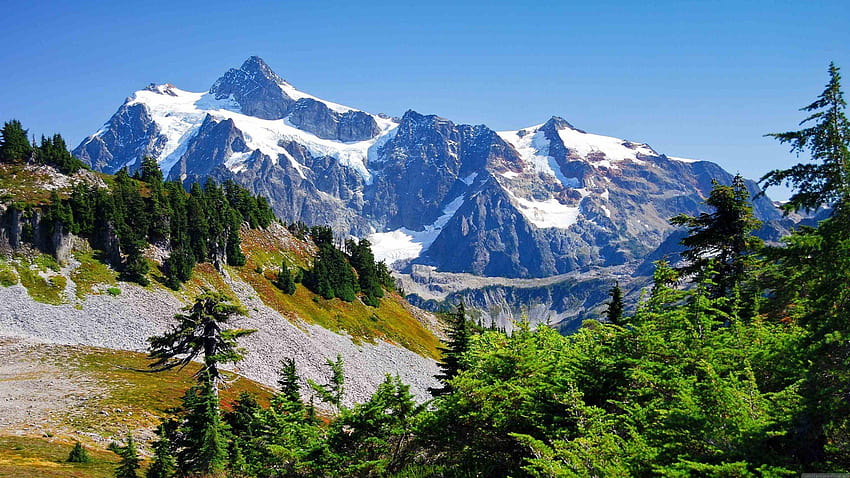 Parc national des North Cascades Mont Shuksan Fond d'écran HD