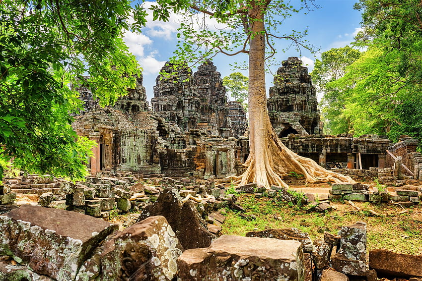 Kamboçya Siem Reap, Kamboçya ve arka planlar HD duvar kağıdı