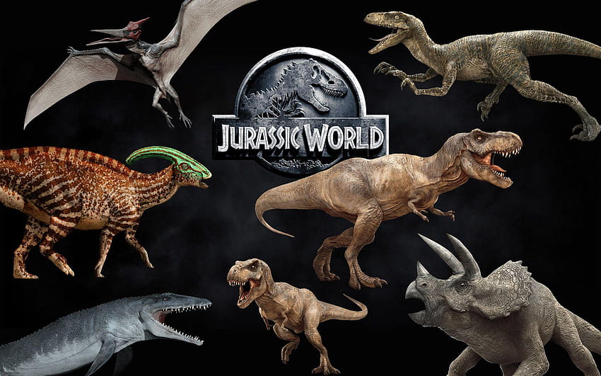 Jurassic World 2015 Dinosaurs & iPhone 6, velociraptor HD wallpaper