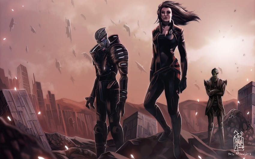 Mass Effect, Mass Effect 2, Mass Effect 3, Garrus Vakarian, Miranda Lawson, Thane Krios / und mobile Hintergründe HD-Hintergrundbild