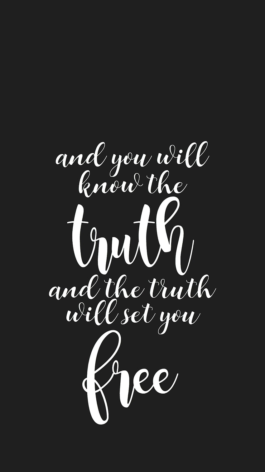 the truth will set you quote love god ios android, quotes love android HD phone wallpaper