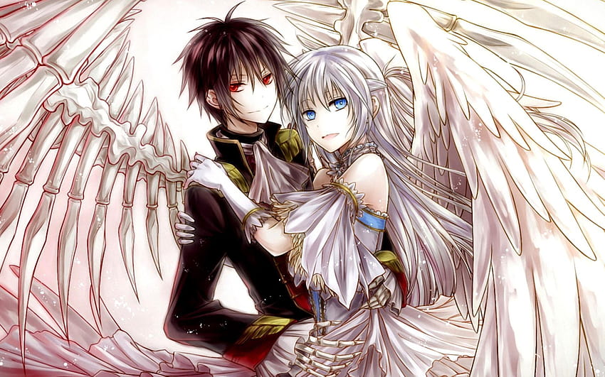 Anime Couple, crying couple hug anime HD wallpaper