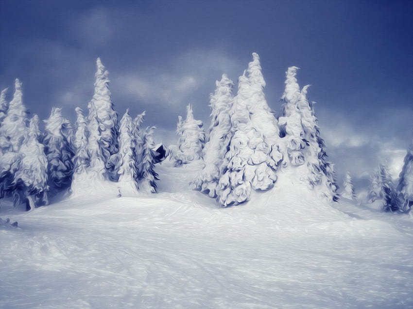 Winter snow scene, bohemian winter HD wallpaper | Pxfuel