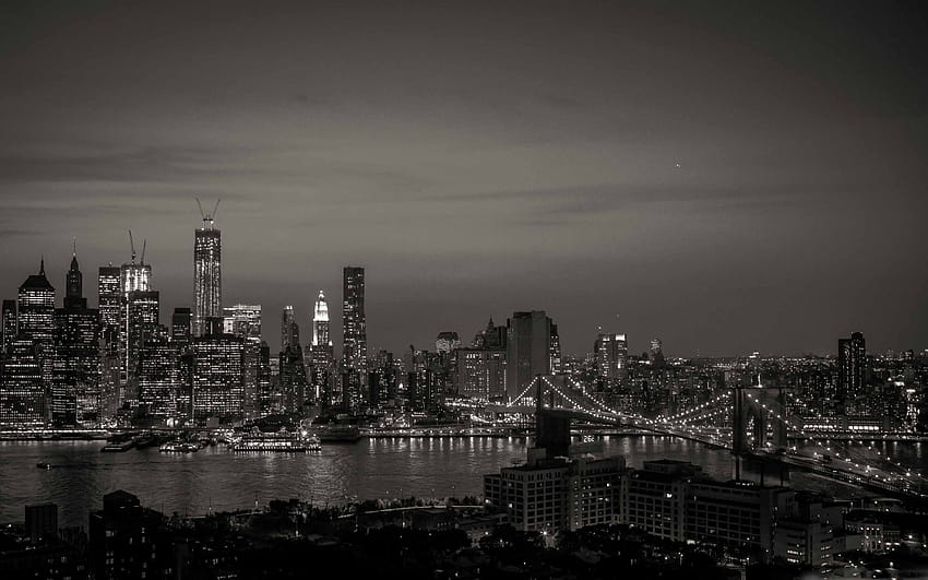 New York City Black And White Mac, white macbook HD wallpaper