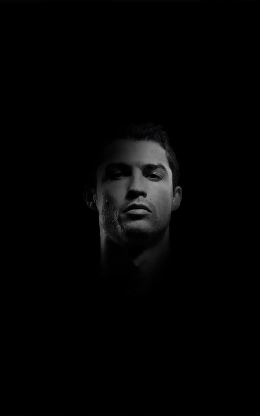 Cristiano Ronaldo Dark Art, ronaldo black mobile HD phone wallpaper