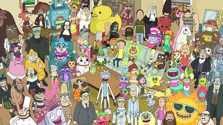 Rick And Morty Karakterleri U HD duvar kağıdı