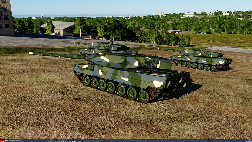 Leopard 2A7 fictional Hungarian skin HD wallpaper