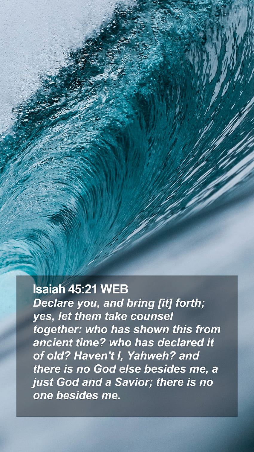 Isaiah 45:21 WEB Mobile Phone HD phone wallpaper | Pxfuel