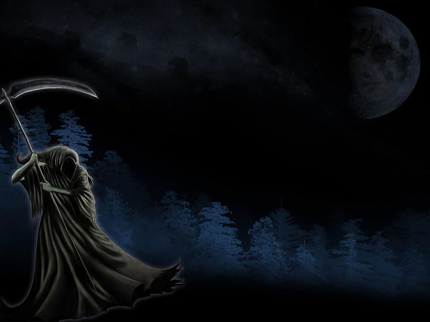 grim reaper game over, female grim reaper HD wallpaper