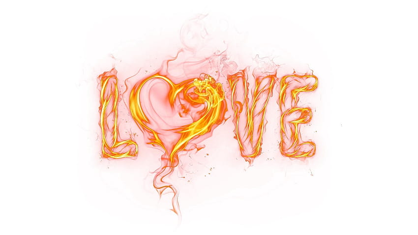 2048x1152 inscription, fire, flame, love, love flame HD wallpaper