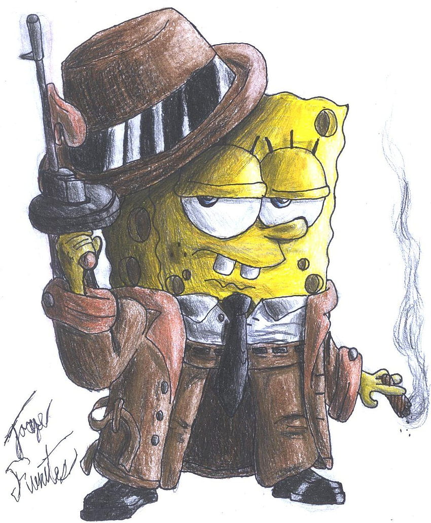 ghetto spongebob drawing